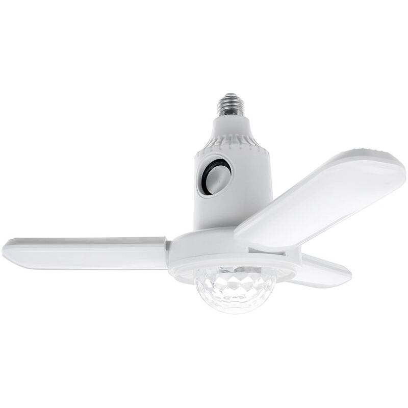 Vurahome - E27 Rgb Led-deckenventilator Mit 3 Flügeln, Verformbar, Mit Bluetooth-musikfunktion