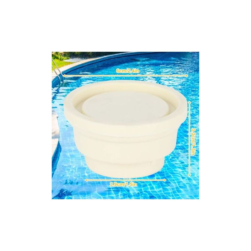 Gummipuffer Für Schwimmbadleitern – 2er-set – Stoßschutz – Abmessungen: 6 X 3,9 X 3,3 Cm – Alterungsbeständig