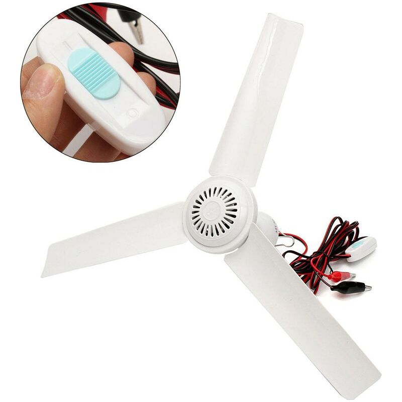 Vurahome – Bürstenloser 3-blatt-deckenventilator Mit Batteriebetriebenem Motorwandler, Weiß