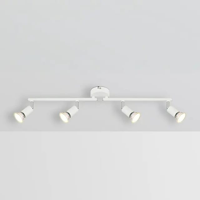 Deckenstrahler Spotleuchte Deckenlampe beweglich Wohnzimmerlampe weiß l 60 cm