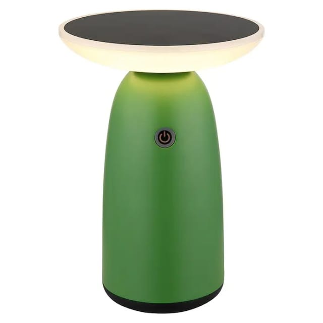 Solarlampe Außenleuchte Tischlampe grün led Gartenleuchte Touchdimmer Balkonlampe, Aluminium Kunststoff, 10W 500lm warmweiß, DxH 16 x 22,5 cm