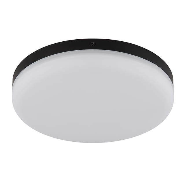 Globo - Deckenlampe Deckenleuchte led Wohnzimmerlampe rund Flurleuchte schwarz d 12 cm