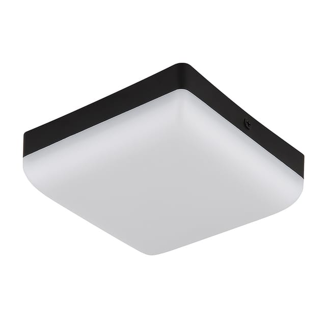 Globo - Deckenlampe Deckenleuchte led Flurlampe schwarz Küchenleuchte quadratisch l 12cm