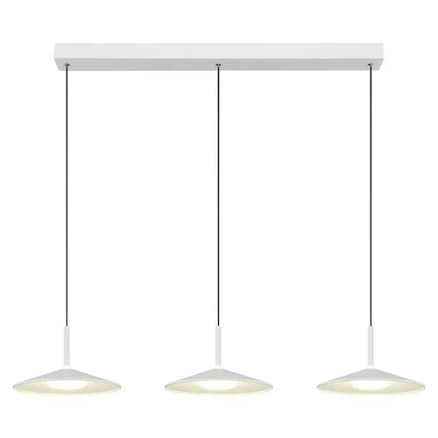 Globo Lighting - Pendelleuchte Pendellampe Hängeleuchte Wohnzimmerlampe weiß 3 flammig led