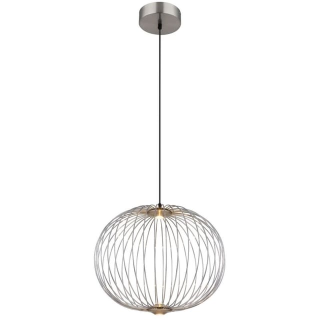 Hängelampe Pendellampe Esszimmerleuchte verchromt led Wohnzimmerlampe h 150 cm