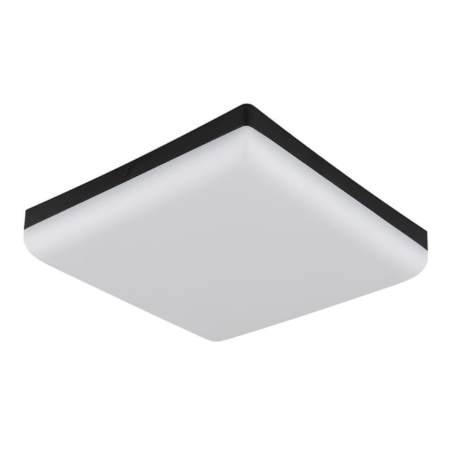 Globo - Deckenlampe Deckenleuchte led Flurlampe schwarz Küchenleuchte quadratisch l 22cm