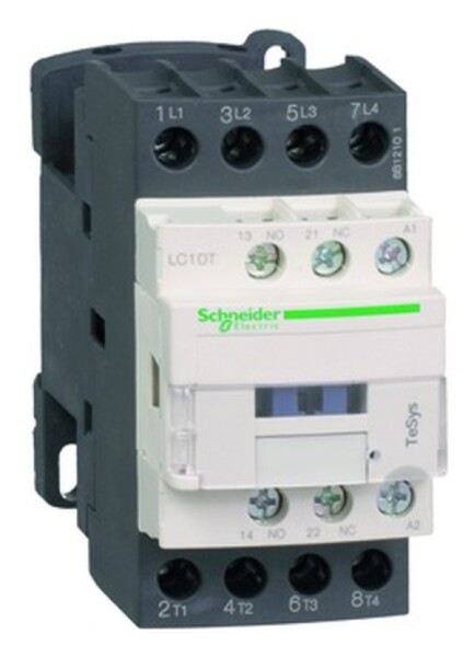 Schneider Electric Leistungsschütz Lc1d 4p, +1s+1ö, Spule 220 V Dc Lc1dt25md