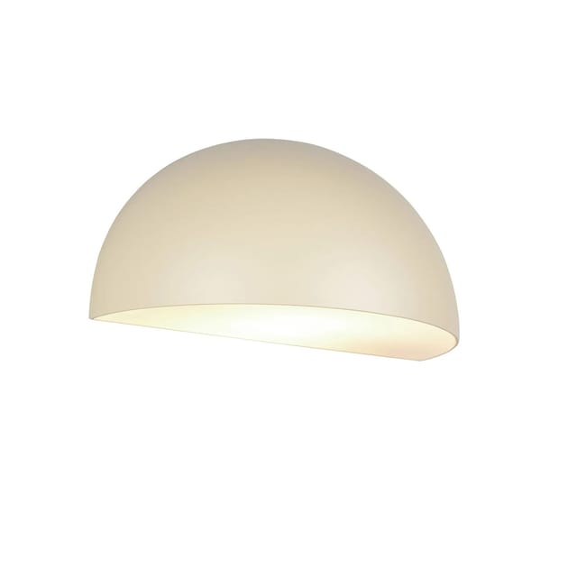Trio - Halbrunde Downlight Außenwandleuchte maas Beige, Breite 27cm