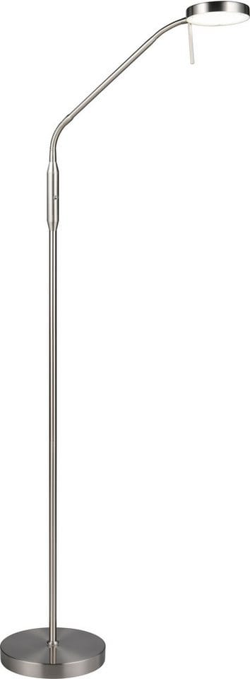 Led Akku Stehlampe moreno dimmbar mit Flexarm, Silber Höhe 137cm