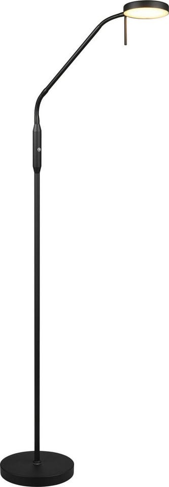 Led Akku Stehlampe moreno dimmbar mit Flexarm, Schwarz Höhe 137cm