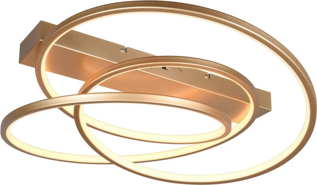Trio - Moderne dimmbare led Deckenleuchte darvin in Gold, Breite 64cm