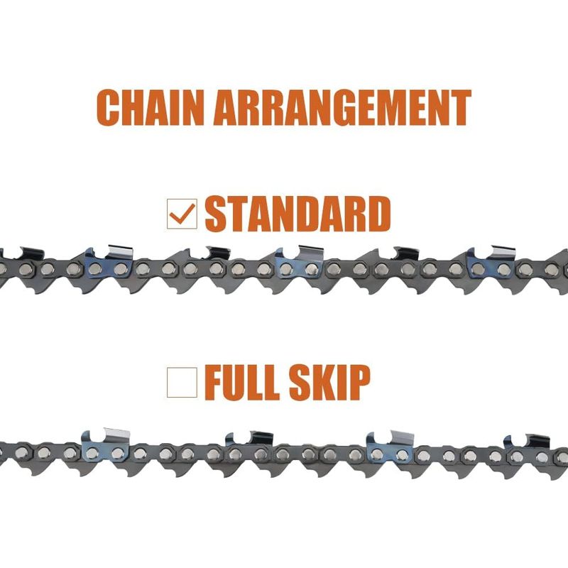 Satz Mit 3 3/8"-lp-kettensägenketten, 52 Glieder, 1,1 Mm Durchmesser, 35 Cm Länge, Geringer Rückschlag, Kompatibel Mit Bosch Ake 35 S, Ake 35-19 S, Einhell, Husqvarna, Makita, Dolmar, Oregon Und Ander