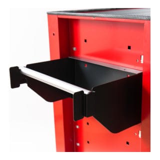 Putztuchhalter für Werkstattwagen, Anthrazit, max. Breite 29 cm, einfach montierbar, ideal für Putzpapier Rollen, praktisch und platzsparend für