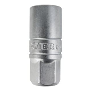 Zündkerzen-Steckschlüsseleinsatz 3/8'', sw 18 mm, 18-er Nuss, Zündkerzennuss - Stier