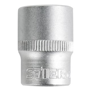 STIER Sechskant-Steckschlüsseleinsatz 1/2'', SW 24 mm, 24er Nuss, Stecknuss
