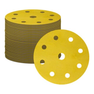 Schleifscheiben Universal D125 / P40 / 8-Loch / 25 Stk., Schleifpapier, Exzenterschleifpapier, Exzenterschleifscheiben, 125mm - Stier