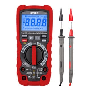 Profi Digital Multimeter, 0,01mV - 1000V, ac/dc, cat iii 1000V, cat iv 600V, vfd rms, wasserdicht - Stier