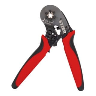 Crimpzange für Aderendhülsen Sechskant-Pressung 16 mm², Quetschzange, Presszange, Aderendhülsenzange Sechskant - Stier