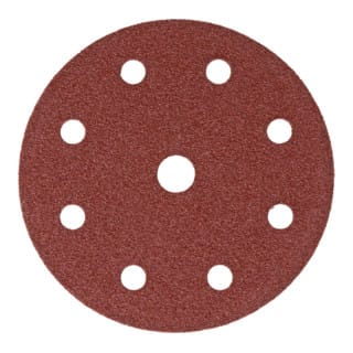 STIER Schleifscheiben Holz D125 / P150 / 8-Loch / 25 Stk., Schleifpapier, Exzenterschleifpapier, Exzenterschleifscheiben, 125mm