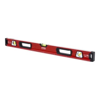 Premium Wasserwaage, mit Magnet und drei Libellen, 800 mm, 0,5 mm/m, vertikal und horizontal messen, Spiegel-Lotlibelle, präzise Messung,