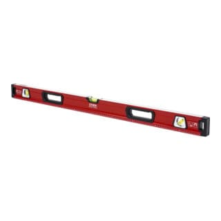 Premium Wasserwaage, mit Magnet und drei Libellen, 1000 mm, 0,5 mm/m, vertikal und horizontal messen, Spiegel-Lotlibelle, präzise Messung,