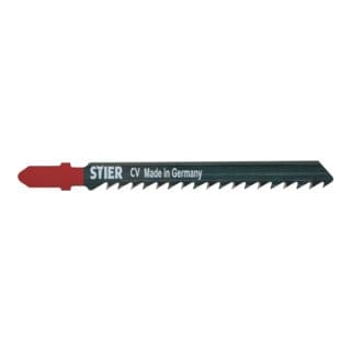 Stichsägeblatt, 20 Stück, ST3104, Schnittlänge 75 mm, Zahnteilung 4 mm, perfekt geeignet zum Zuschneiden von Holz, Arbeitsplatten, Verbundplatten,
