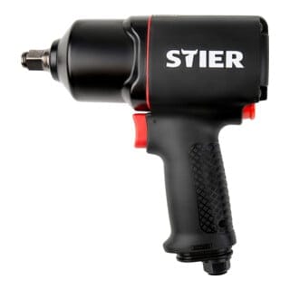 Druckluft-Schlagschrauber 17-BS, max. Lösemoment 1,756 Nm, vierkant, 1/2 Zoll, Stecknippel 1/4 Zoll, Doppelhammer-Schlagwerk, 3