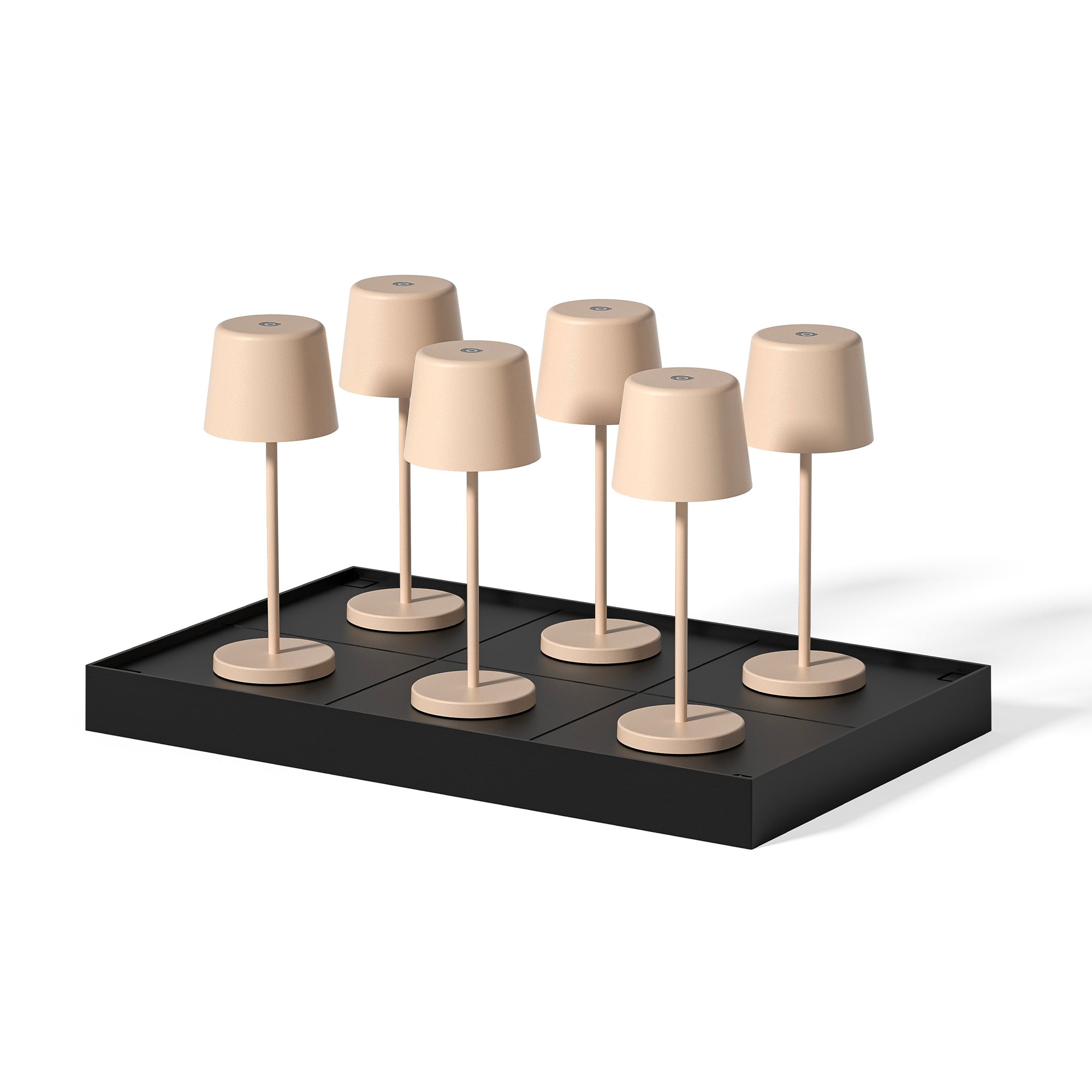 Set Mit 6 Tischlampen Mit Fuß Kelly Mini H22cm