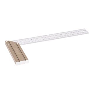 Anschlagwinkel, Schreinerwinkel, Aluminium, 90° / 45°, 300 mm - Stier