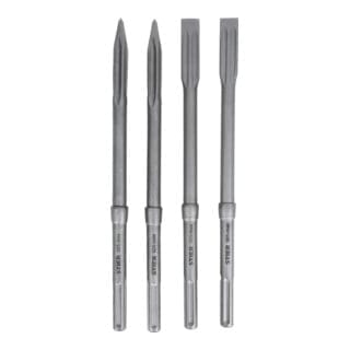 Meißel-Set SDS-max 4-tlg. 400 x 25 mm / 400 mm - Stier