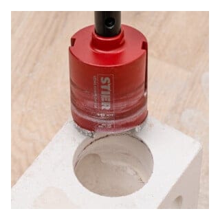 Dosensenker Universal Seitenschlitz M16, 68 mm, Steckdosen, Dosenbohrer, Bohrkrone für Steckdose, Kernbohrer - Stier