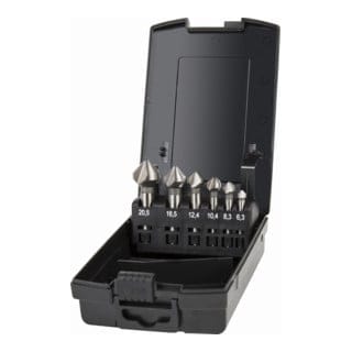Kegelsenker / Entgratsenker Set 6-tlg. Zylinderschaft - Stier