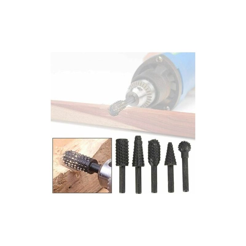 Vurahome – Set Mit 5 1/4" (6 Mm) Rotationsfräsern, Werkzeuge Zum Schleifen, Gravieren, Schnitzen Und Für Die Holzbearbeitung