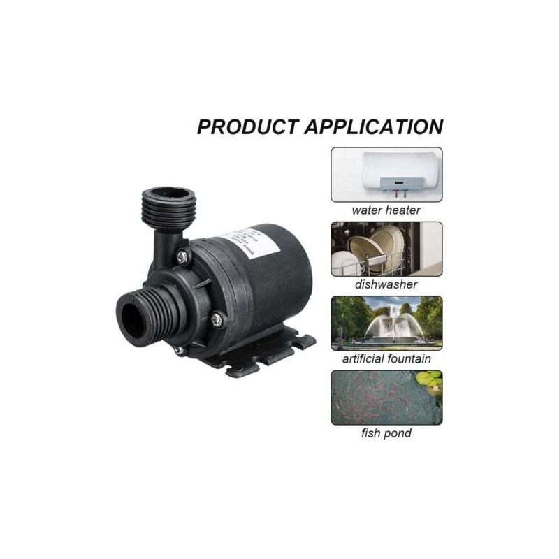Vurahome – 800 L/h 50-w-solarpumpe – Bürstenloser Motor – 5 M Förderhöhe – 12-v-panel Für Gartenbrunnen
