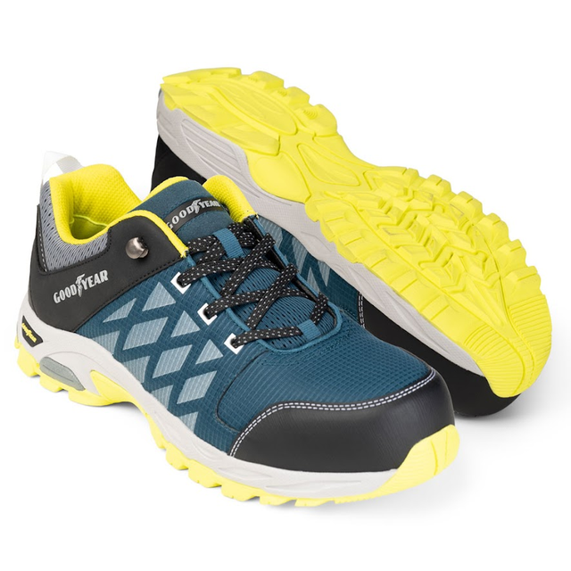 GOODYEAR S1P Sicherheitsschuhe Petrol/Gelb 42