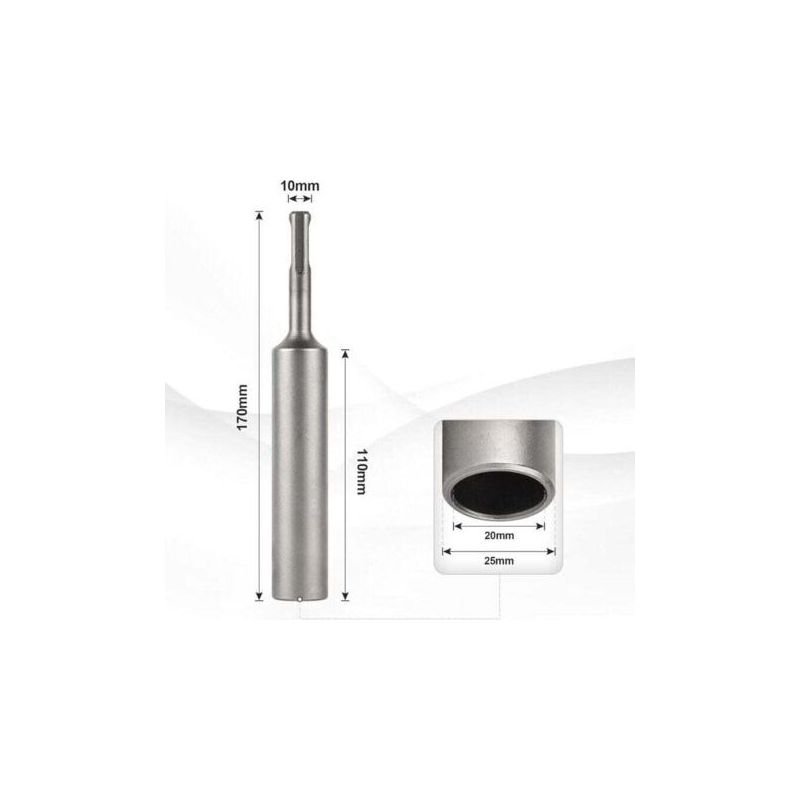 Sds-plus-einschlagwerkzeug Ø 20 Mm X Ø 25 Mm X 170 Mm Für Erdungsstäbe, Kompatibel Mit Sds-plus-bohrhammer