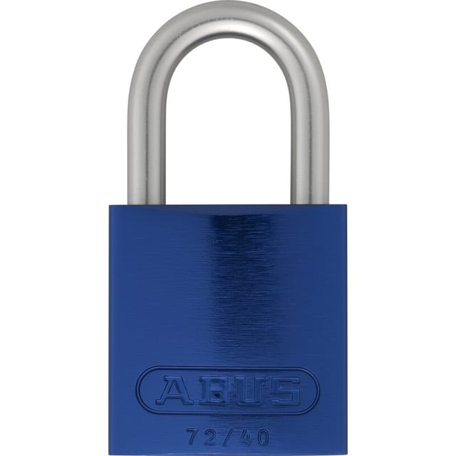 Abus - Vorhangschloss Aluminium 72LL/40 blau vs. 1 Schlüssel