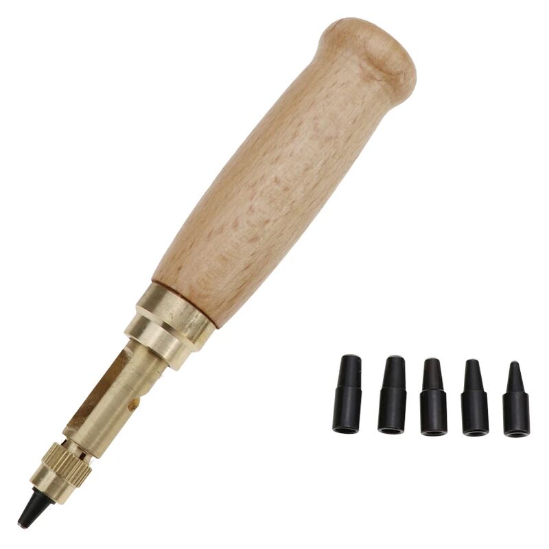 Automatischer Gürtelstanzer, Leiser Rotationsstanzer, Stahlgürtelloch, Lederhandwerkswerkzeuge, Stanzer, Näh- Und Schneidemaschine, 6 Punkte, 1,5–4 Mm, 6 Stück