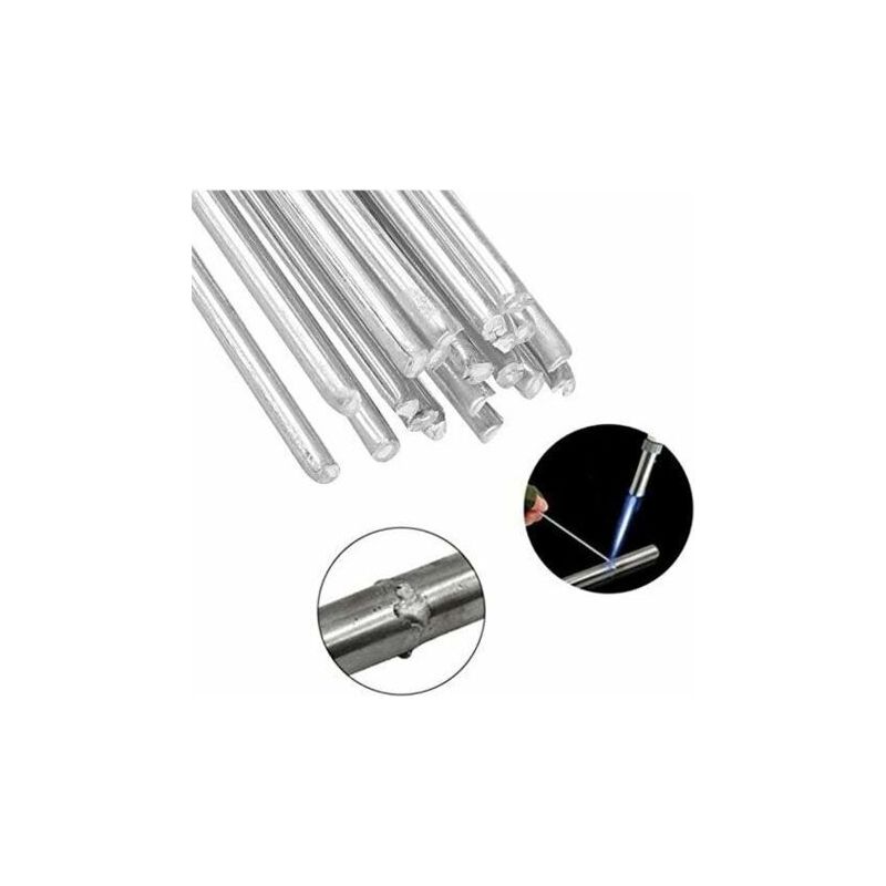 50-teiliges Aluminium-lichtbogenschweißdraht-set, 2,0 Mm – Korrosionsbeständig – Niedertemperaturschweißen – 33 Cm