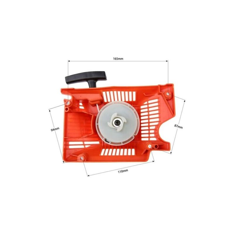 Vurahome - Einzel-rückstoßstarter 45 Cc 52 Cc 58 Cc Für Chinesische Kettensägen 4500 5200 5800 Rot..