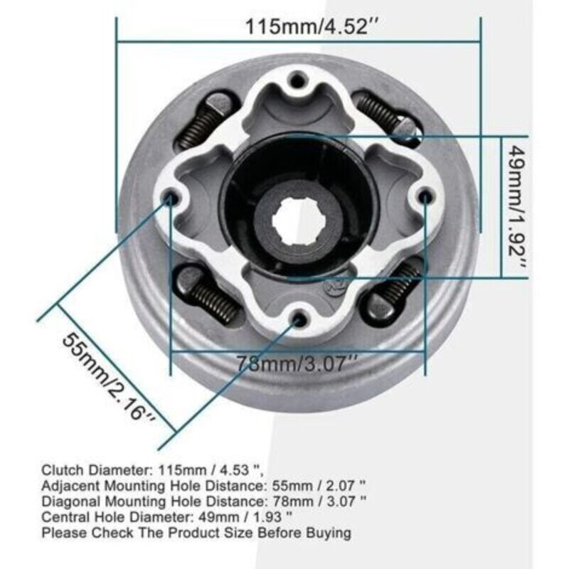 Kit Embrayage Manuel Moto Cross 50 70 90 110 125 Cc Getriebe Dirt Bike Quad Atv