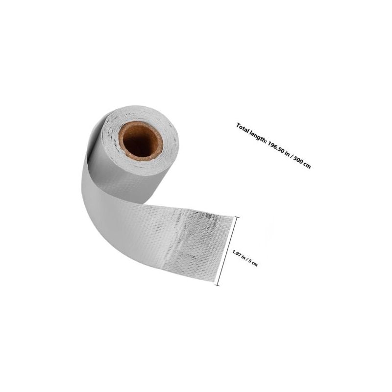 Hochtemperatur-wärmeklebeband Aus Silberfarbenem Aluminium, Isolierung Für Lüftungskanäle, Abluftanlagen Und Abzugshauben
