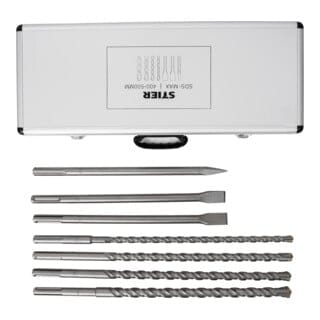 SDS-Max Bohrer- & Meißelsatz 7-tlg. 400mm / 500mm - Stier