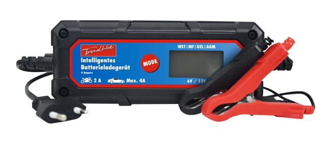 Trendline - Intelligentes Batterieladegerät 6/12V 4A Batterie LCD-Displayanzeige