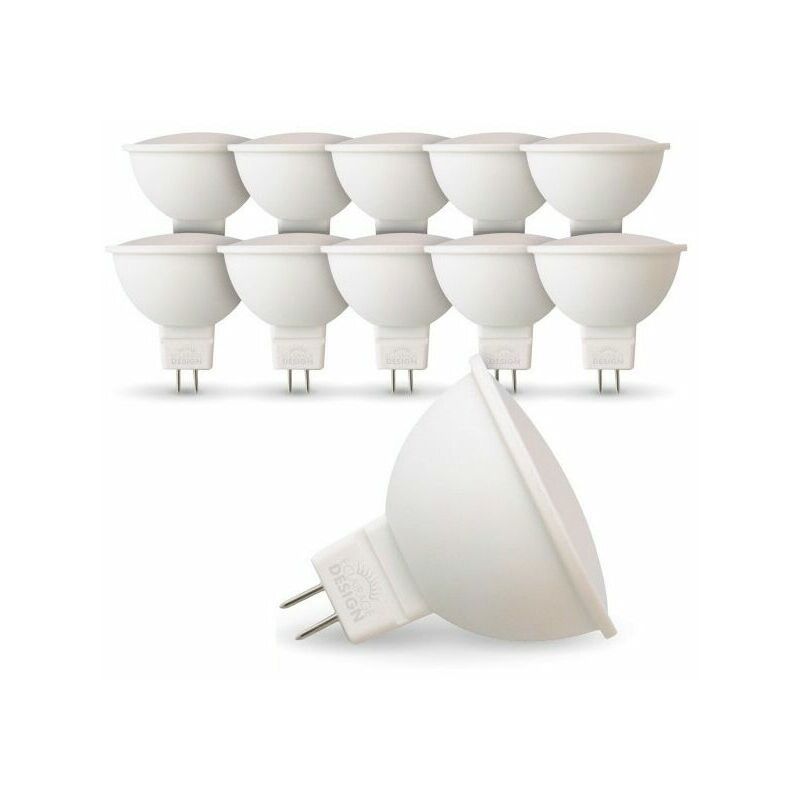 Set Mit 10 Led-lampen Gu5.3 Mr16 5w Eq 40w Farbtemperatur: Neutralweiß 4000k