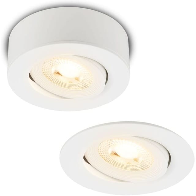 Briloner - 2 in 1 led Aufbauspot und Einbaustrahler led Einbauleuchte Spot Schwenkbar