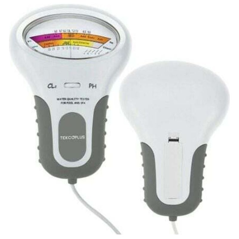 Vurahome - Wasserqualitätsanalysator, Digitaler Chlor- Und Ph-cl2-tester Für Schwimmbäder, Thermalwasserqualitätsanalysator Mit Sonde Für Heimpools Oder Spas, 1 Aa (1,5 V) Alkalibatterie (nicht Im Lie