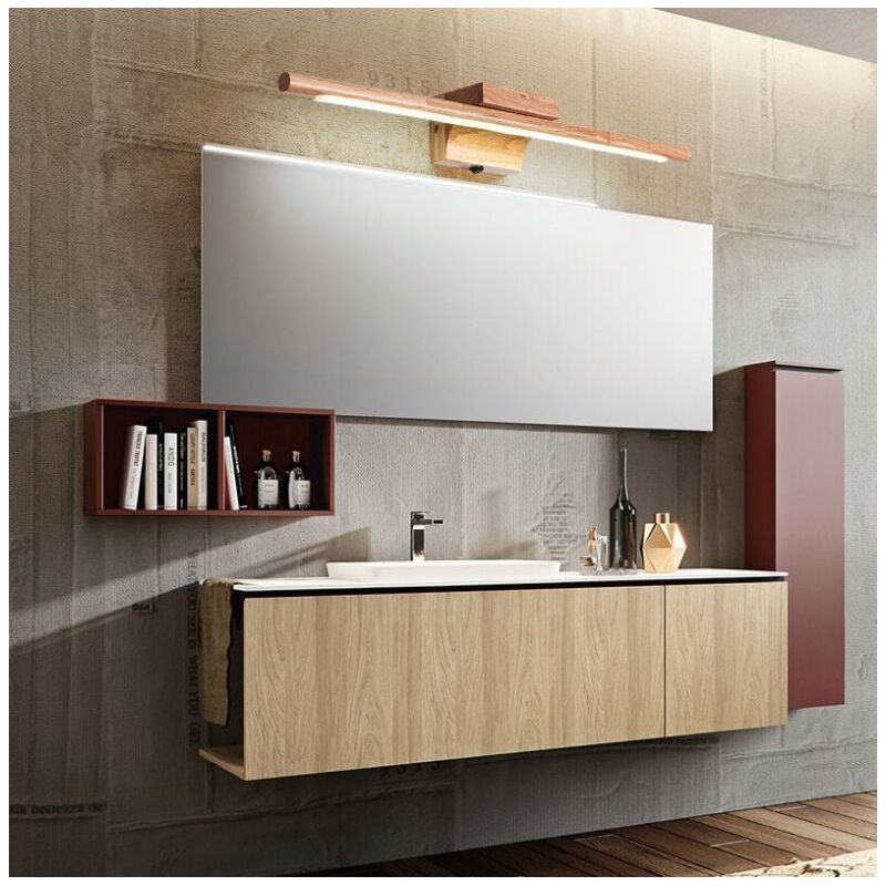 Vurahome – Moderne Led-wandleuchte Mit Schalter Für Badezimmerspiegel, Ip44 Wasserdicht, 60 Cm