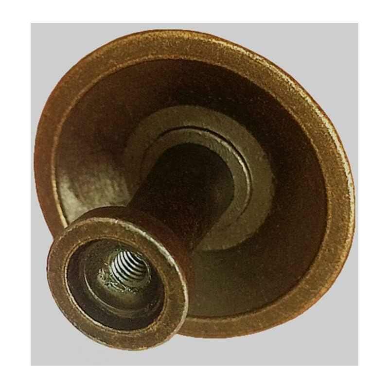 Vurahome – 10 Vintage-schubladenknöpfe Aus Messing Mit Blumenmuster (35 Mm) Für Küchenschränke, Kommoden Und Kleiderschränke, Antikbronze