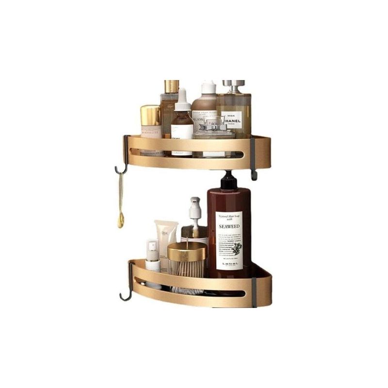 Vurahome – 2er-set Eckduschablagen, Kein Bohren Erforderlich – Edelstahl – 15 Kg Klebefläche – Dreieckiges Design Für Shampoo Und Seife